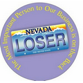 Nevada License Plate Round Hand Mirror (2.5" Diameter)